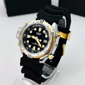 Relógio Citizen Promaster no Atacado – Prata e Preto – Pulseira de Borracha