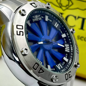 Relógio Invicta Speedway Turbine – Dourado com Preto e Vermelho – Pulseira de Aço + Caixa