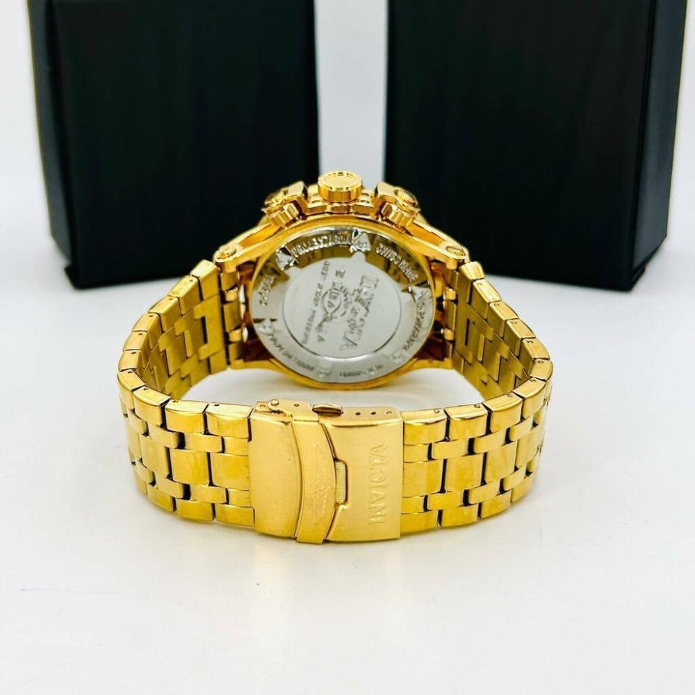 Relógio Invicta Primeira Linha Hybrid Dourado no Atacado - Pulseira de Aço | Relógios Para Revender Relógio Invicta Primeira Linha Hybrid Dourado no Atacado – Pulseira de Aço