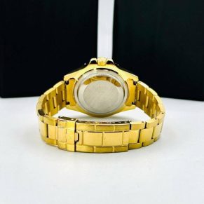 Relógio Rolex Submariner 1ª Linha 4 Ponteiras – Dourado e Azul – Pulseira de Aço