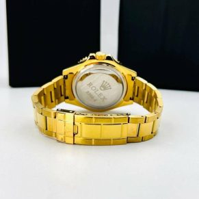 Relógio Rolex Submariner 1ª Linha 4 Ponteiras No Atacado – Dourado e Verde – Pulseira de Aço