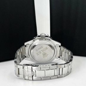 Relógio Rolex Submariner 1ª Linha No Atacado – Prata, Preto e Vermelho – Pulseira Oyster de Aço