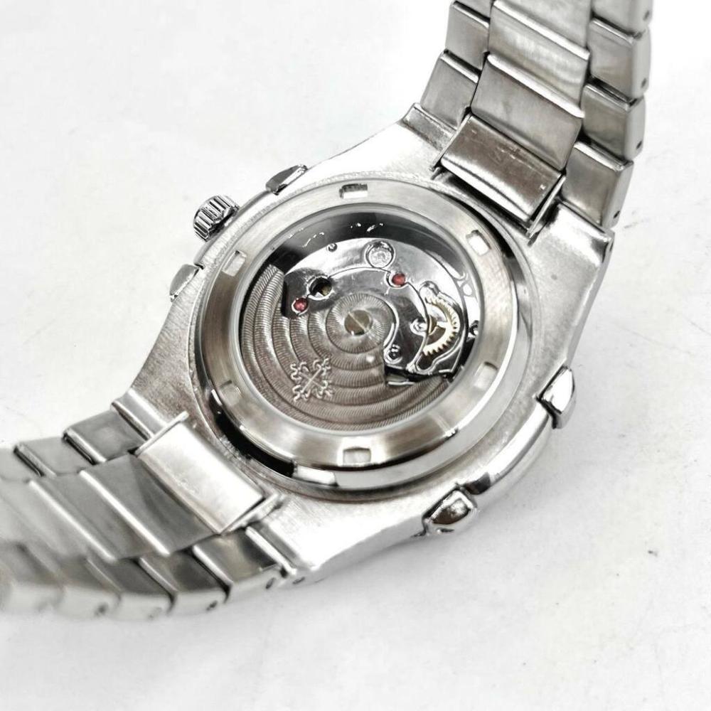 Relógio Masculino Geneve 1ª Linha Prata e Verde - Pulseira de Aço + Caixa | Relógios Para Revender Relógio Masculino Geneve 1ª Linha Prata e Verde - Pulseira de Aço + Caixa