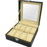 Estojo para 8 Relógios em Couro Ecológico no Atacado – Organizador de Relógios Luxo