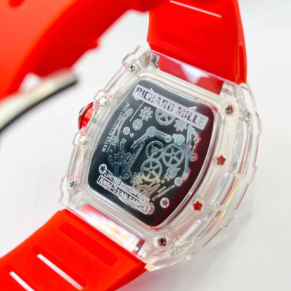 Relógio Masculino Richard Mille Linha Diamante RM Vermelho + Caixa no Atacado