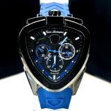 Relógio Masculino Canino 100% Funcional Preto e Azul - Pulseira de Borracha no Atacado | Relógios Para Revender Relógio Masculino Canino 100% Funcional Preto e Azul – Pulseira de Borracha no Atacado