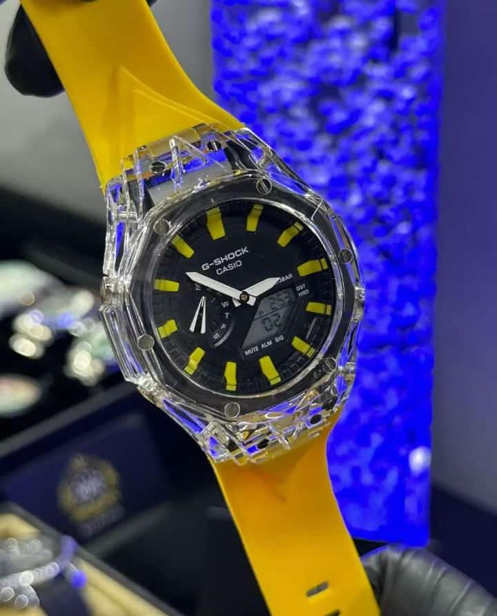 Relógio Gshock 1 Linha Diamante WR 20 BAR 2100 Preto no Atacado - Pulseira de Borracha | Relógios Para Revender Relógio Gshock 1 Linha Diamante WR 20 BAR 2100 Preto no Atacado – Pulseira de Borracha