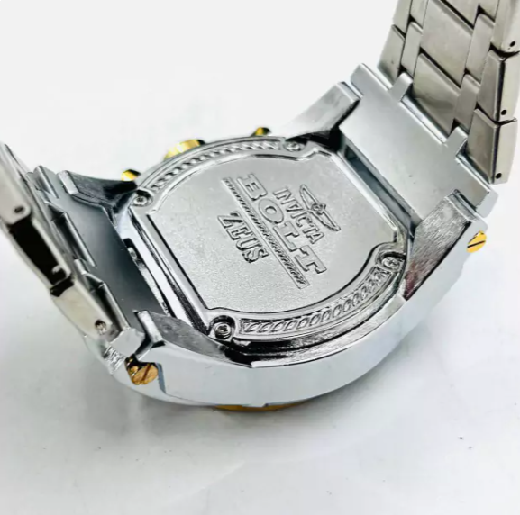 Relógio Invicta Magnum 1ª Linha Prata, Azul e Amarelo - Pulseira de Aço + Caixa | Relógios Para Revender Relógio Invicta Magnum 1ª Linha Prata, Azul e Amarelo – Pulseira de Aço + Caixa