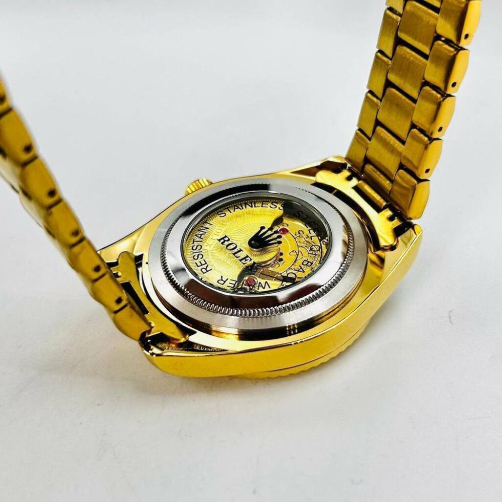 Relógio Rolex Datejust 1ª Linha TMT No Atacado - Dourado e Verde - Pulseira Presidente de Aço | Relógios Para Revender AUTO-DRAFT