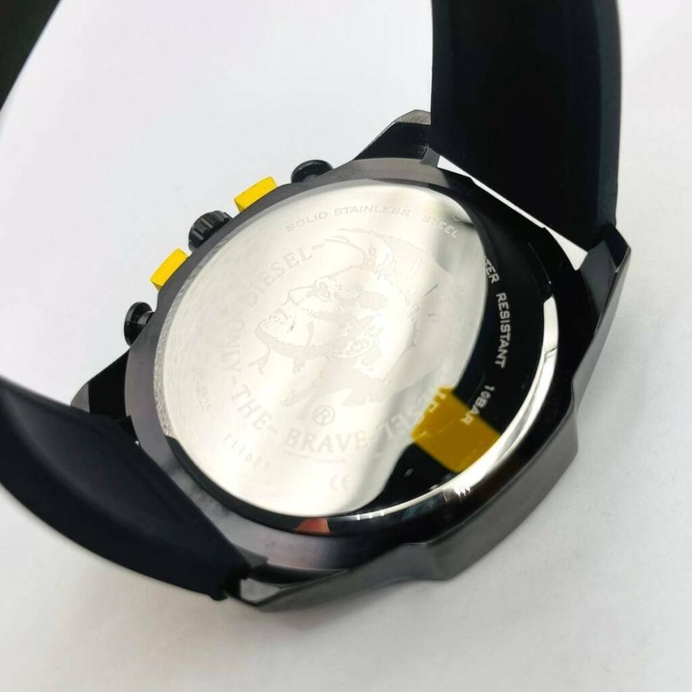 Relógio Diesel Funcional 10 BAR Preto e Amarelo no Atacado - Pulseira de Borracha | Relógios Para Revender Relógio Diesel Funcional 10 BAR Preto e Amarelo no Atacado – Pulseira de Borracha