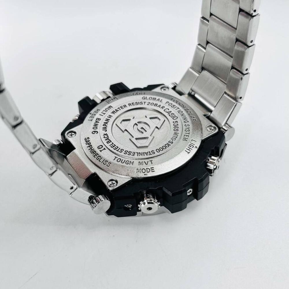 Relógio Gshock Steel Linha Diamante 100% Funcional + Caixa - Prata e Preto | Relógios Para Revender Relógio Gshock Steel Linha Diamante 100% Funcional + Caixa – Prata e Preto