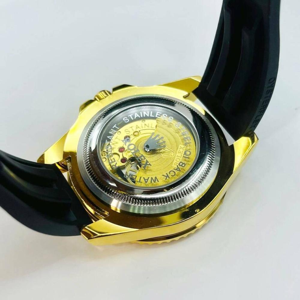 Relógio Rolex Yacht Master 1ª Linha No Atacado - Dourado, Verde e Preto - Pulseira de Borracha | Relógios Para Revender Relógio Rolex Yacht Master 1ª Linha No Atacado – Dourado, Verde e Preto – Pulseira de Borracha