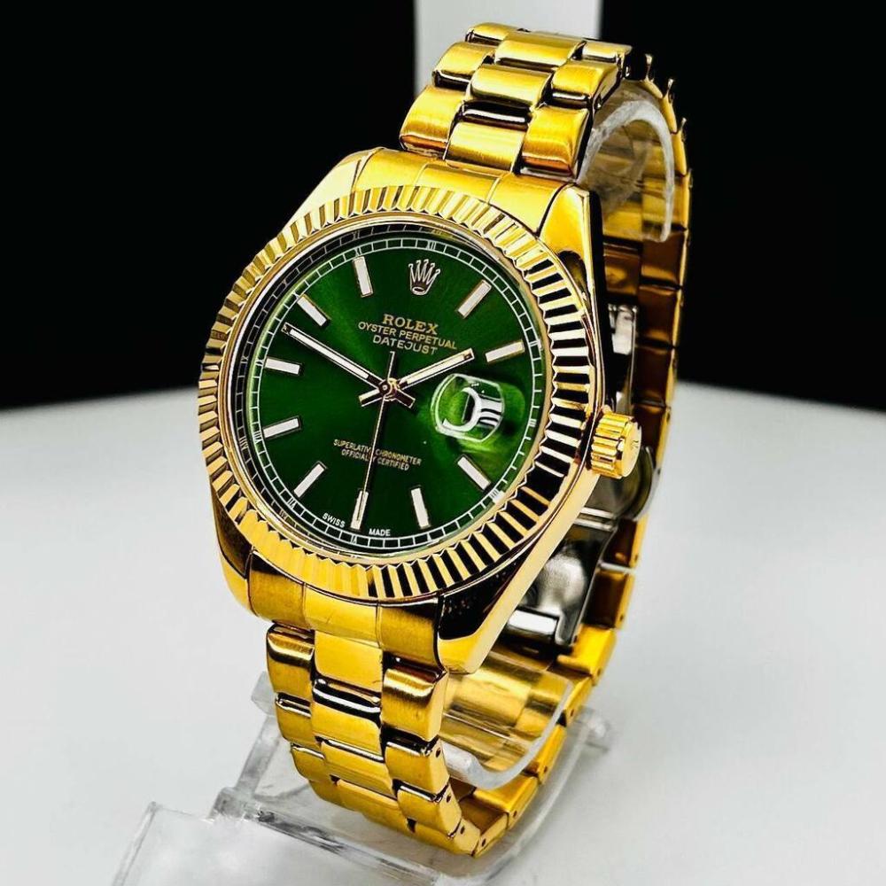 Relógio Rolex Datejust 1ª Linha TMT No Atacado - Dourado e Verde - Pulseira Presidente de Aço | Relógios Para Revender Relógio Rolex Datejust 1ª Linha TMT No Atacado – Dourado e Verde – Pulseira Presidente de Aço