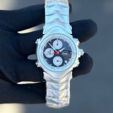 Relógio Oakley GMT Prata com Preto no Atacado - Pulseira de Aço - 100% Funcional | Relógios Para Revender Relógio Oakley GMT Prata com Preto no Atacado – Pulseira de Aço