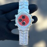 Relógio Oakley GMT Prata com Laranja no Atacado