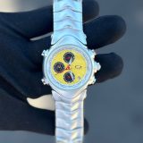 Relógio Oakley GMT Prata Com Amarelo no Atacado - Pulseira de Aço | Relógios Para Revender Relógio Oakley GMT Prata com Preto no Atacado – Pulseira de Aço