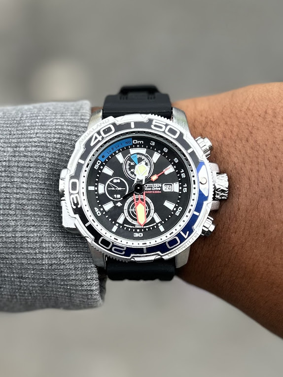 Relógio Citizen Promaster Prata e Azul No Atacado | Relógios Para Revender Relógio Citizen Promaster Prata e Azul No Atacado