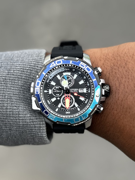 Relógio Citizen Promaster Preto com Caixa Azul No Atacado | Relógios Para Revender Relógio Citizen Promaster Preto com Caixa Azul No Atacado