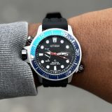 Relógio Citizen Promaster Preto com Azul no Atacado - Pulseira de Borracha | Relógios Para Revender IMG_3447 (1)