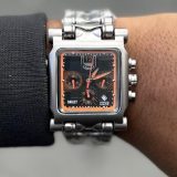 Relógio Oakley Machine 100% Funcional Linha Diamante no Atacado + Caixa – Pulseira de Aço Prata